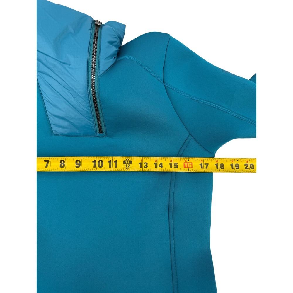 Spyder‎ Monde Zip T Neck Pullover Womens M Teal Athletic Activewear - Picture 7 of 8
